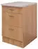 Flex-Well Schubkastenunterschrank Buche Kunststoff 3 Schubladen einzeln stellbar 60x85x60 cm