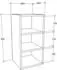 Mid.you Küchenoberschrank Weiß 30x60x29 cm