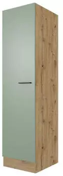 Flex-Well Geschirrschrank Gr&uuml;n Eiche Artisan 3 F&auml;cher 50x200x57 cm