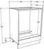 Mid.you Herdumbauschrank Weiß 60x82x46 cm