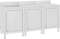 vidaXL Gastro-Sp&uuml;lenunterschrank 180x60x96 cm Edelstahl