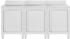vidaXL Gastro-Spülenunterschrank 180x60x96 cm Edelstahl (3058275)