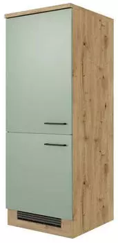 Flex-Well Geräteumbauschrank Grün Eiche Artisan 1 Fächer einzeln stellbar einmalig seitenverkehrt montierbar 60x160,6x60 cm