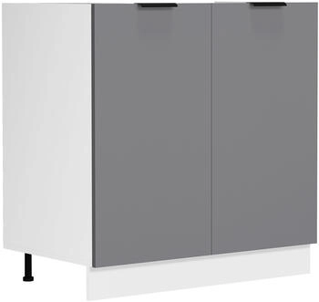 VCM Sp&uuml;lenunterschrank Fasola 80 cm wei&szlig;/anthrazit