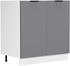 VCM Spülenunterschrank Fasola 80 cm weiß/anthrazit