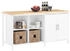SoBuy Brantley 170x89x60cm weiß-natur