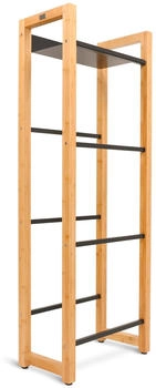 holz4home Getr&auml;nkeregal 56x32x153 cm Bambus braun/schwarz