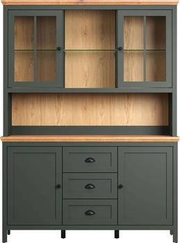 trendteam K&uuml;chenbuffet 146x198x45 cm Tannengr&uuml;n