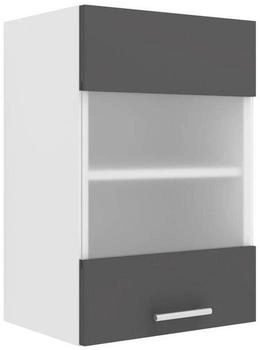 Mid.you Küchenoberschrank Anthrazit Weiß 1 Fächer 40x60x31 cm