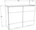 Mid.you Küchenoberschrank Anthrazit Weiß 1 Fächer 80x60x31 cm