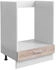 Mid.you Herdumbauschrank Weiß Sonoma Eiche links montierbar rechts montierbar einzeln stellbar 60x82x46 cm
