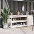 vidaXL Outdoor-Küchenschrank Weiß 106x55x64 cm Massivholz Kiefer (832334)