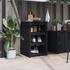 vidaXL Outdoor-Küchenschrank Schwarz 55x55x92 cm Massivholz Kiefer (832343)