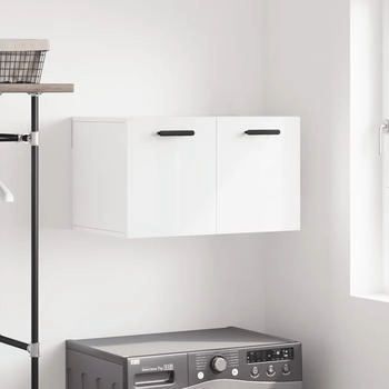 vidaXL Wandschrank Hochglanz-Wei&szlig; 60x36,5x35 cm (830030)
