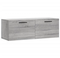 vidaXL Wandschrank Grau Sonoma 100x36,5x35 cm Holzwerkstoff