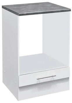 Mid.you Herdumbauschrank Grau Wei&szlig; 60x90x60 cm