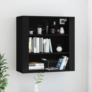 vidaXL Wandschrank Schwarz 80x33x80 cm (816593)