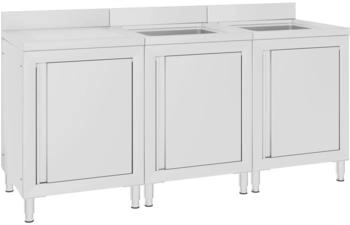 vidaXL Gastro-Sp&uuml;lenunterschrank 180x60x96 cm Edelstahl (3058271)
