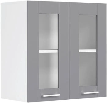 Mid.you K&uuml;chenoberschrank, Anthrazit, Wei&szlig; 1 F&auml;cher, 80x60x31 cm, h&auml;ngend (657041222)