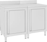 vidaXL Arbeitsschrank 120x60x96 cm Edelstahl