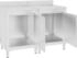 vidaXL Arbeitsschrank 120x60x96 cm Edelstahl
