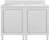 vidaXL Arbeitsschrank 120x60x96 cm Edelstahl