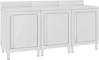 vidaXL Arbeitsschrank 180x60x96 cm Edelstahl