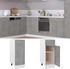 vidaXL Schubunterschrank Betongrau 30x46x81,5 cm