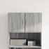 vidaXL Wandschrank Grau Sonoma 70x42,5x40 cm