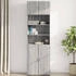 vidaXL Wandschrank Grau Sonoma 70x42,5x40 cm