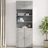 vidaXL Wandschrank Betongrau 80x42,5x40 cm