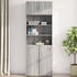 vidaXL Wandschrank Grau Sonoma 80x42,5x40 cm