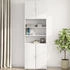 vidaXL Wandschrank Weiß 80x42,5x64 cm