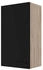 Flex-Well Küchenoberschrank Schwarz Eiche 2 Fächer einzeln stellbar 50x89x32 cm