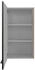 Flex-Well Küchenoberschrank Schwarz Eiche 2 Fächer einzeln stellbar 50x89x32 cm