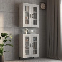 vidaXL H&auml;ngeschrank Betongrau 69,5x34x90 cm