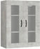 vidaXL Hängeschrank Betongrau 69,5x34x90 cm (812289)