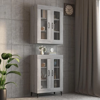vidaXL H&auml;ngeschrank Grau Sonoma 69,5x34x90 cm (817391)