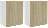 vidaXL H&auml;ngeschr&auml;nke 2 Stk. Lyon Sonoma-Eiche 50x31x60 cm Holzwerkstoff