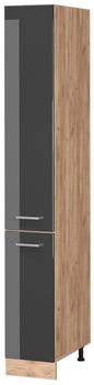 VICCO Apothekerschrank, Anthrazit, Eiche Wotan 30x206.8x57.2 cm (800000645343)