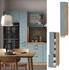 VICCO Apothekerschrank, Blaugrau, Eiche Wotan 30x206.8x57.2 cm (800000633492)