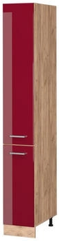 VICCO Apothekerschrank, Bordeaux, Eiche Wotan 30x206.8x57.2 cm (800000645337)