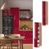 VICCO Apothekerschrank, Bordeaux, Eiche Wotan 30x206.8x57.2 cm (800000645337)