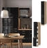 VICCO Apothekerschrank, Schwarz Hochglanz, Eiche Wotan 30x206.8x57.2 cm (800000633478)