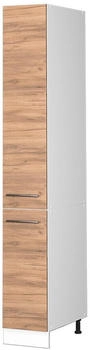 VICCO Apothekerschrank, Eiche Wotan, Wei&szlig; 30x206.8x58 cm (800000645321)