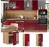 VICCO Hängeschrank, Bordeaux, Eiche Wotan 30x72x34.1 cm (800000655086)
