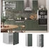 VICCO Hängeschrank, Grün, Weiß 30x72x34.1 cm (800000645562)
