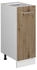 VICCO Apothekerschrank, Eiche Artisan, Weiß 30x81.6x46 cm (800000873199)