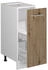 VICCO Apothekerschrank, Eiche Artisan, Weiß 30x81.6x46 cm (800000873199)
