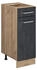 VICCO Küchenunterschrank, Schwarz, Eiche Wotan 30x81.6x46 cm (800000716345)